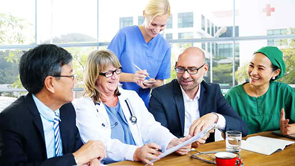 group of doctors and nurses